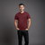 Casual Maroon Crew Neck